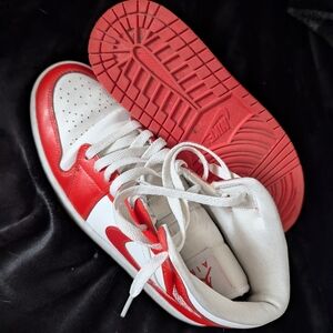 Nike Red and White Sneakers